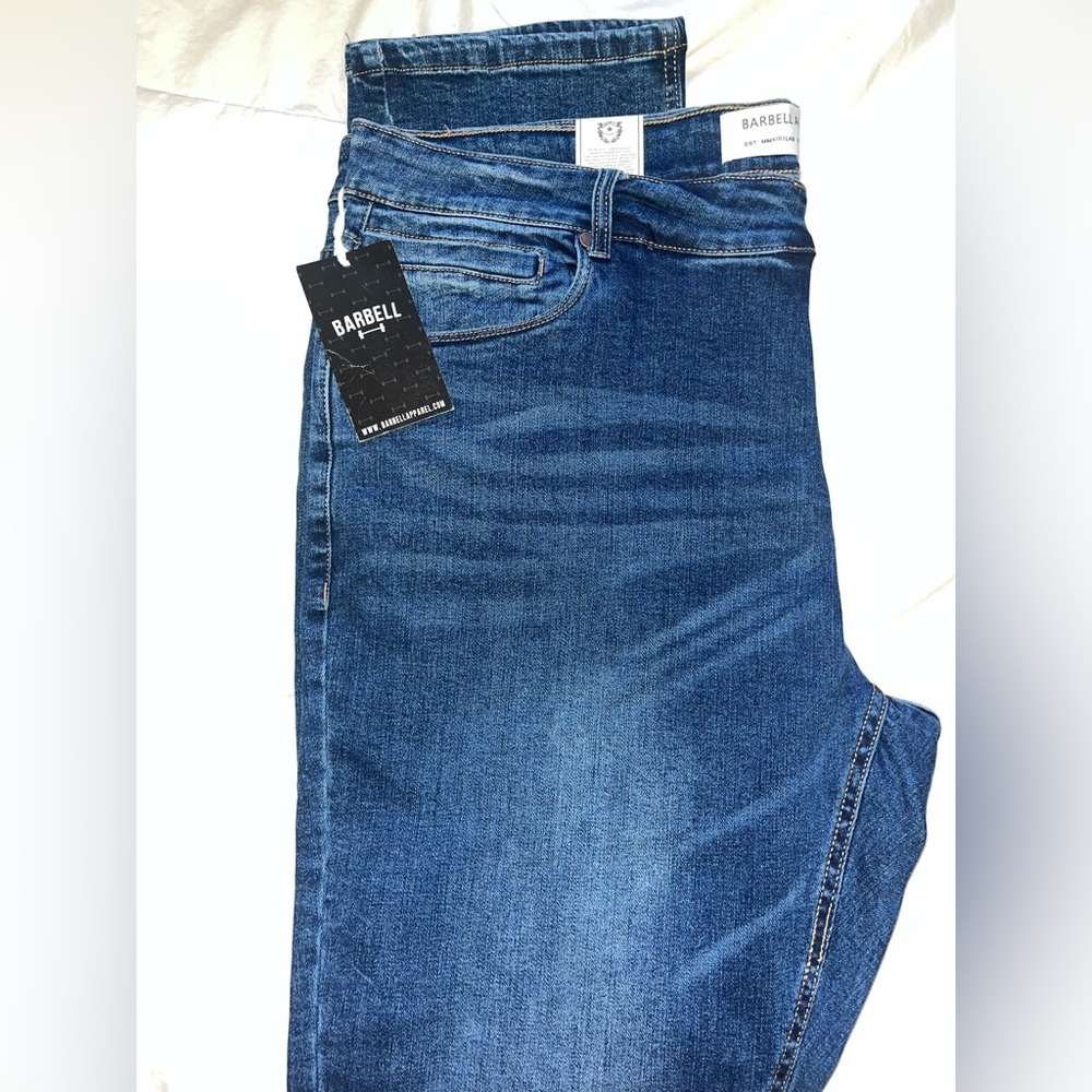 Men's Barbell Jeans | Medium Distressed | Size 40